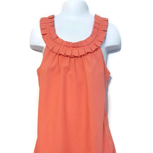 J. Crew Dresses & Skirts - J Crew Coral Size 0 Ruffle Trim Spring Dress